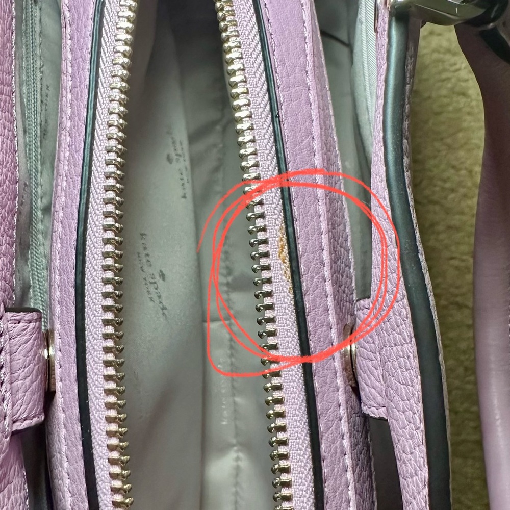 Kate Spade Lavender Leila Satchel Bag Quartz Pink - Picture 8 of 8